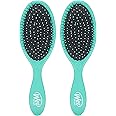Wet Brush Original Detangler Hair Brush, Amazon Exclusive Aqua- Ultra-Soft IntelliFlex Bristles-Detangling Hairbrush Glides Through Tangles - All Hair Types (Wet & Dry Hair) - Women & Men (Pack of 2)
