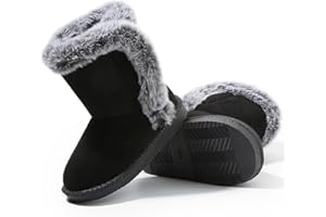 Femizee Girls Boys Warm Winter Boots Kids Outdoor Snow Boots(Toddler/Little Kid)