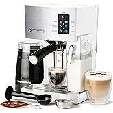EspressoWorks 19-Bar Espresso, Latte and Cappuccino Maker 10-Piece Set - Brew Cappuccino and Latte with One Button - Espresso