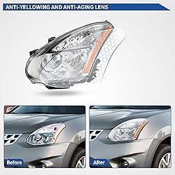 oEdRo Headlight Assembly Compatible with 2008 2009