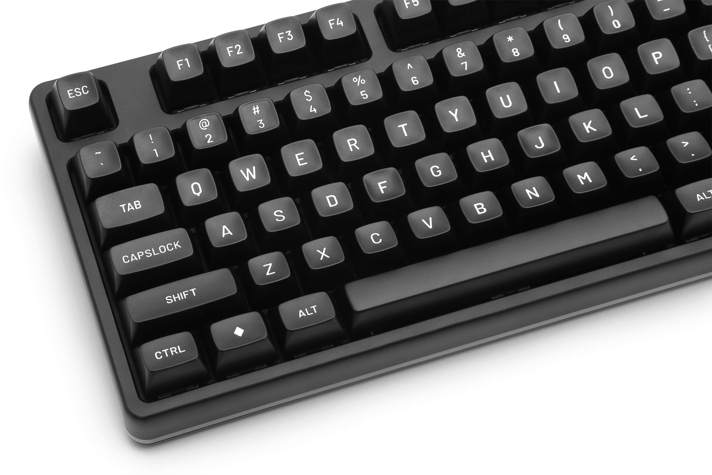 DROP MT3 White-on-Black Keycap Set, ABS Hi-Profile Keycaps, Doubleshot Legends, MX Style Covers Fullsize, Tenkeyless, Winkeyless, 60%, 65%, and 75% (Base Kit)