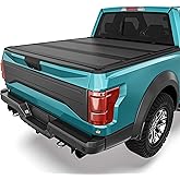LEDKINGDOMUS Low-Profile Hard Trifold Truck Bed Tonneau Cover Fits for Ford F-150 F150 2015-2026 & F-150 Lightning 2022-2026 | 5.5ft Bed