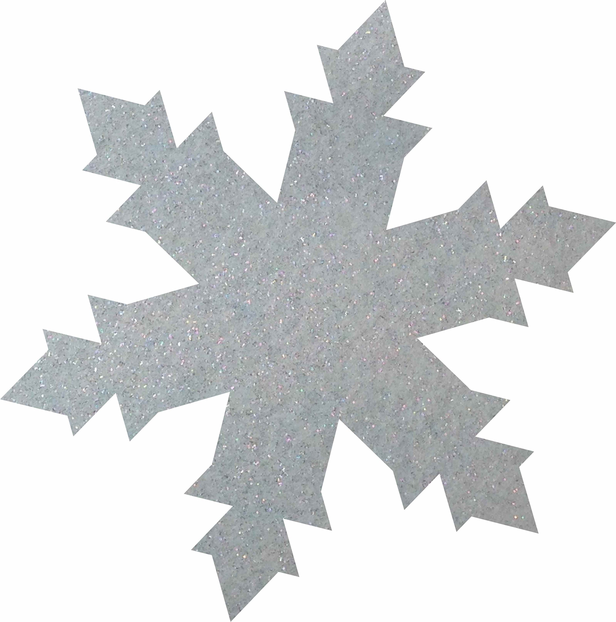 Petra's Craft News 50 x 40 mm Glitter Snowflakes Felt Confetti, Fliz, Ice Blue, 18 x 12 x 3 cm