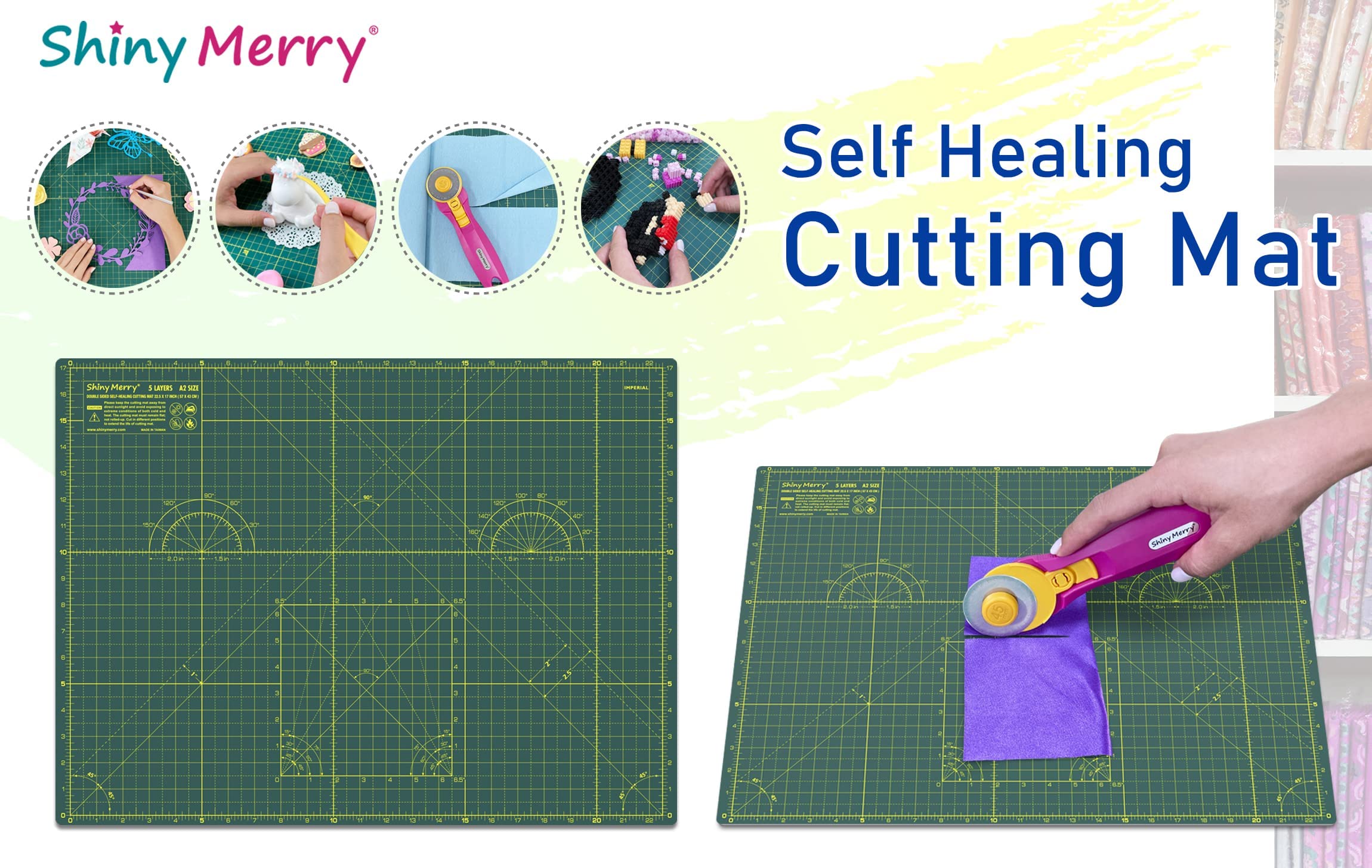 Shiny Merry Self Healing Cutting Mat A3 12