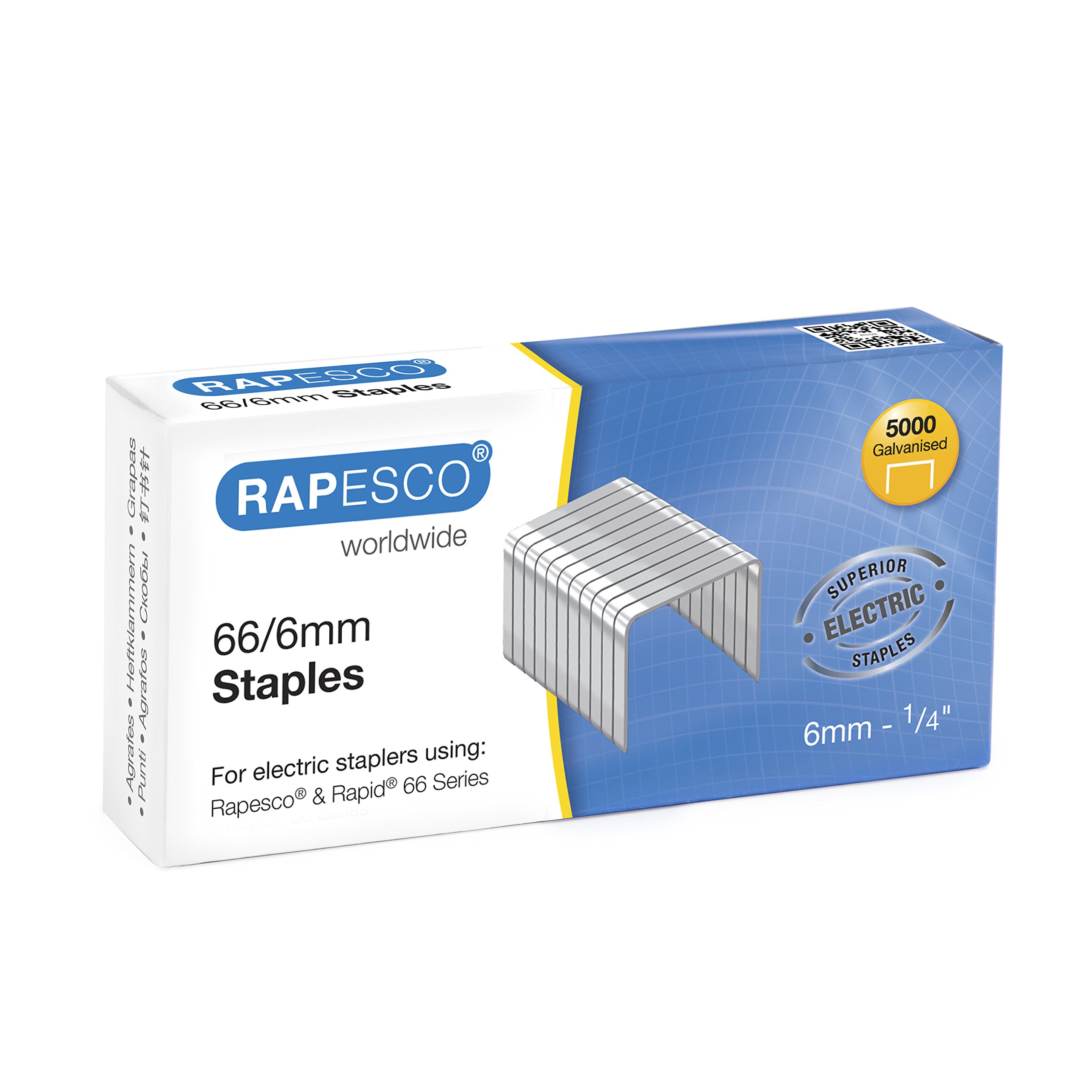 Rapesco Staples - 66/6mm (Box of 5,000)
