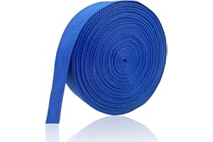 ZHFMLY ZHFMILY Royal Blue 1 1/2 inch(38mm) Polyprorylene Webbing Straps 12 Yards Flat Wide Belting Webbing Handle Canvas Straps for Bags-Lawn Chair-Pet Collars-DIY Crafts #290, MS290