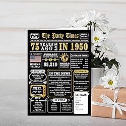 MOROLURU Jumbo 75th Birthday Gifts for Women