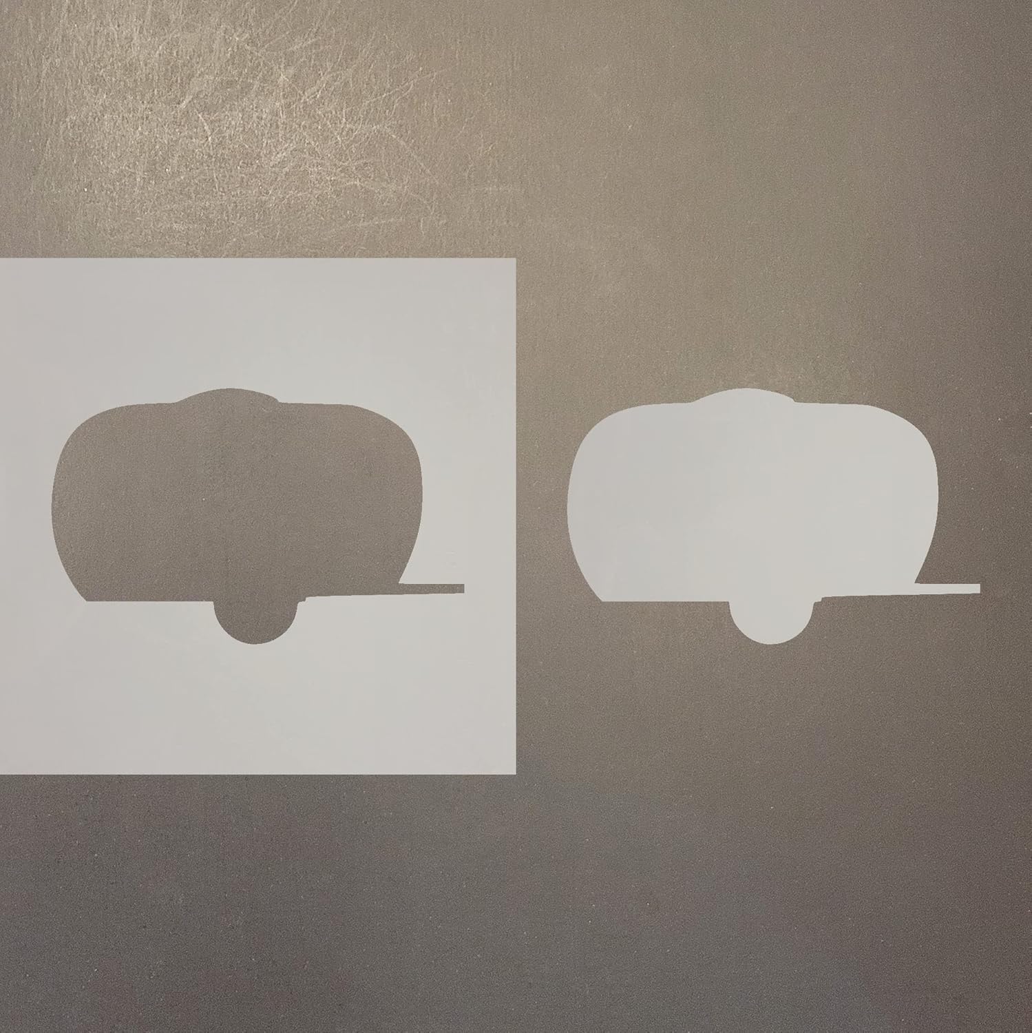 Mixed Media - Camper 2 Reusable Mylar Stencil - Art Craft Supplies 4 Inch