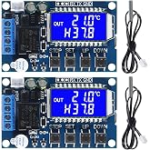 MELIFE 2pcs XY-T01 Electronic Temperature Controller, DC 6-30V 24V Waterproof NTC Probe Digital Temperature Control Module -50&deg;C to 100&deg;C Digital Thermostat Temperature Control Switch Boards