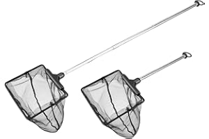 CozyCabin Aquarium Fish Net with 3-Segment Expansion and 3 Different Length Stainless Steel Handle Fish Catch Nets Durable and Strong Fish Tool