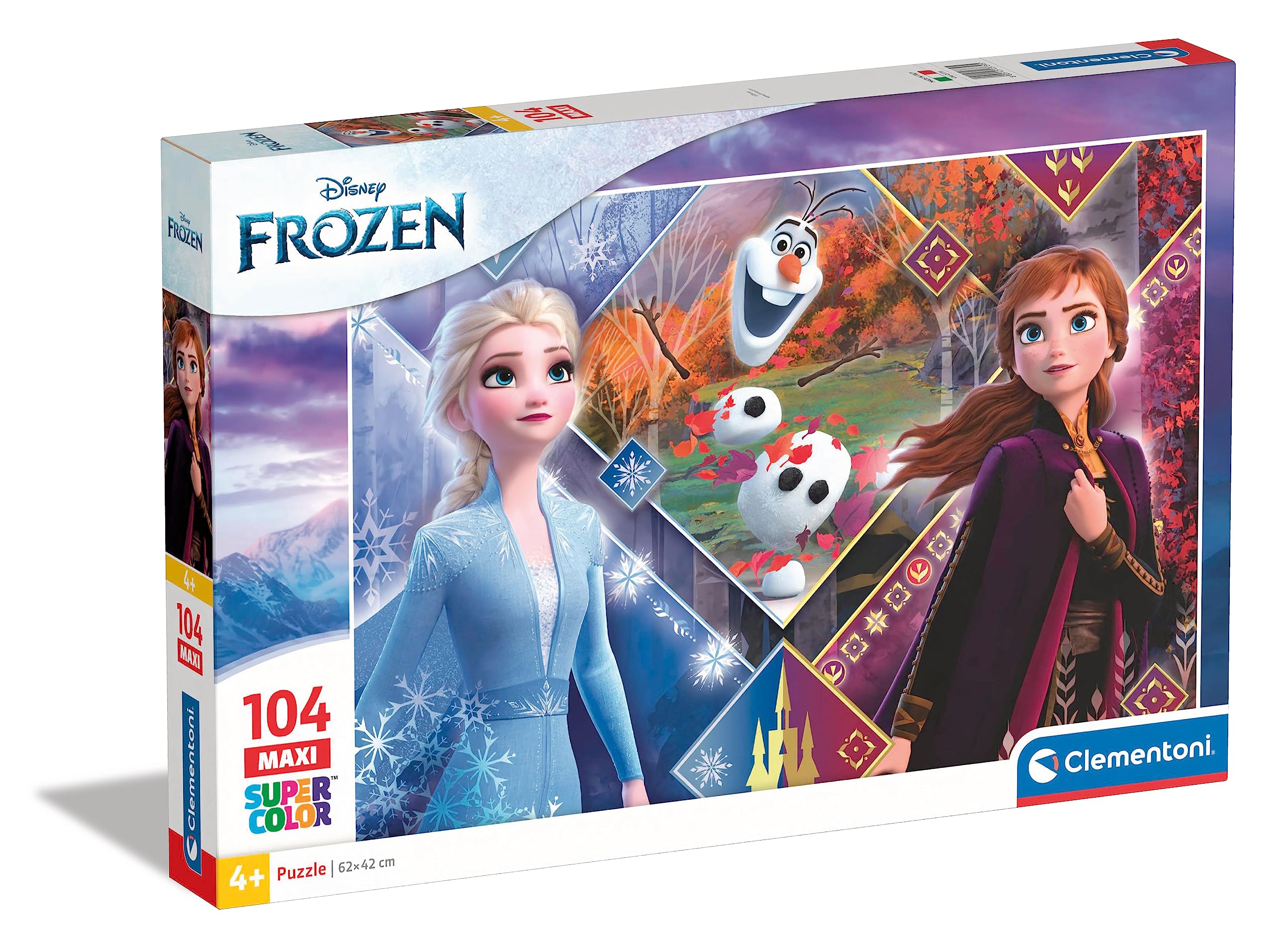 Clementoni - 23739 - Supercolor Puzzle - Disney Frozen 2-104 maxi pieces - Made in Italy - jigsaw puzzle children age 4 — image 1