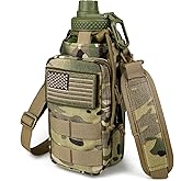 DEFUNX 32 Oz Water Bottle with Sleeve - Insulated Bottle with Strap Stainless Steel Gym Water Bottles for Men Sports Workout Hiking Camo Green