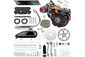 ZeStarDair 100cc Bicycle Engine Kit, 2 Stroke 4-Stroke Bike Motor Kit, Gas Motor for Bicycles Kit for Bikes with Large Triangular Frame Space