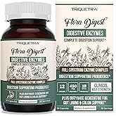 Flora Digest - 3-in-1 Max Strength Digestive Enzymes + Gut Surviving Probiotics & ButyraGen® Postbiotic for Optimal Digestion, Bloating Relief, Regularity, Gut Lining & Colon Support - (30 Capsules)