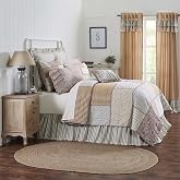 VHC Brands Kaila 5 Piece Queen Quilt Set (1 Queen Quilt, 2 Standard Shams, 2 Standard Pillowcase)