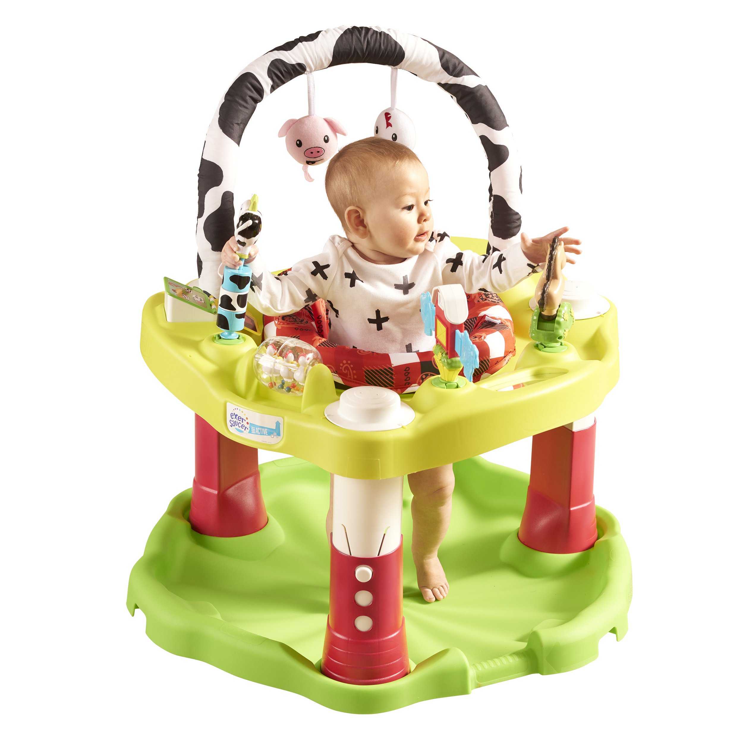 Amazon.com : Evenflo ExerSaucer Activity Center, Mega Playful Pastures :  Baby