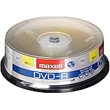 Maxell 638006 DVD-R 4.7 Gb Spindle with 2 Hour Recording Time and Superior Recording Layer Technology with 100 Year Archival 