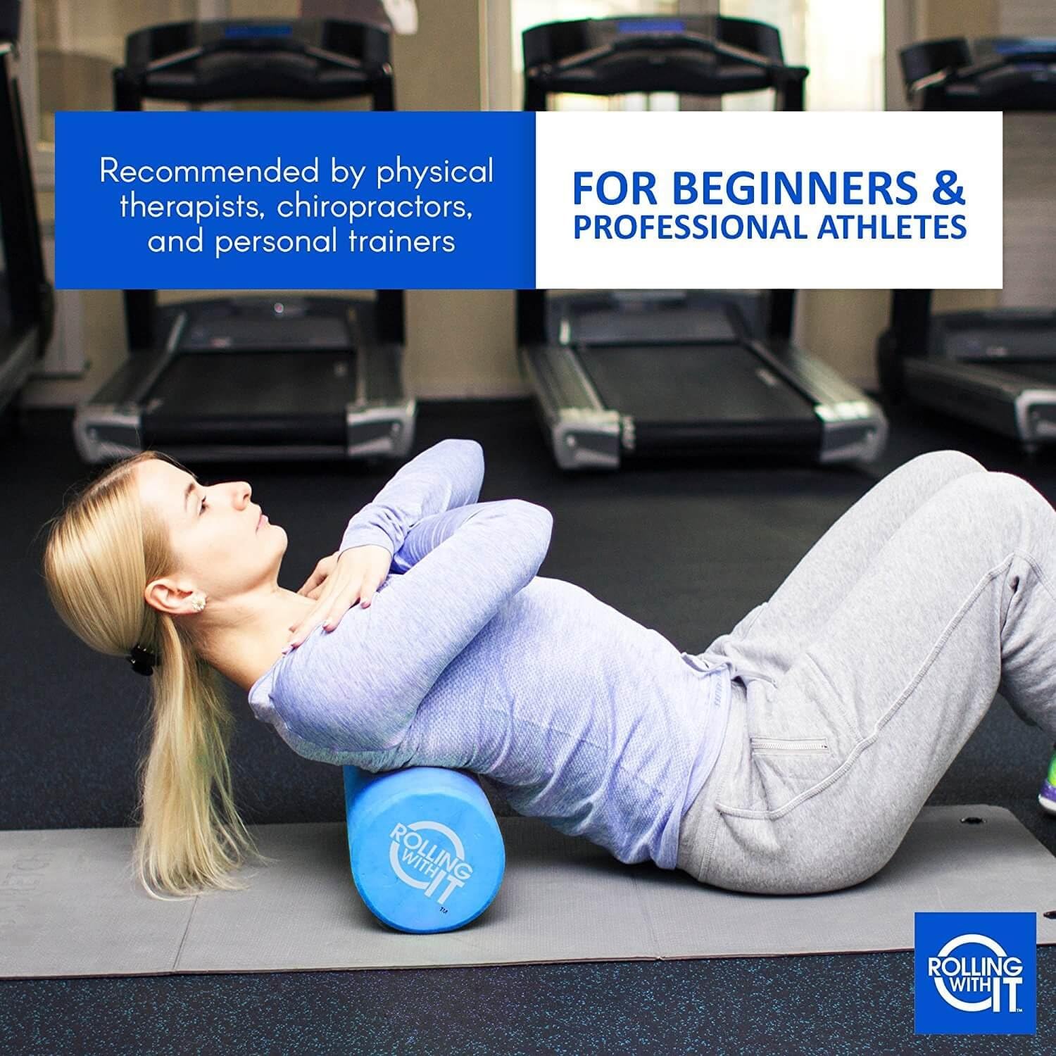 Therapeutic Grade Premium EVA Foam Roller - Tight Muscles Pain Relief, Best Firm High Density Foam Rollers for Exercise, Perfect Method to Melt Soreness, Eco-Friendly Back Roller - Select Size Below : Sports & Outdoors
