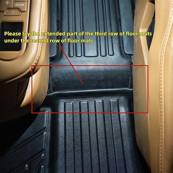RILLEC FLOOR MATS CARGO LINER BACKREST MAT FOR 2026+ HYUNDAI PALISADE 7 SEAT FUEL,ALL WEATHER PROTECTION ACCESSORIES CUSTOM FULL SET LINERS INCLUDE 1ST & 2ND & 3RD ROW AUTOMOTIVE FLOOR MAT TPE CAR MAT