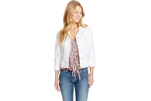 Jessica Simpson womens Pixie Classic Feminine Fit Crop Jean Jacket