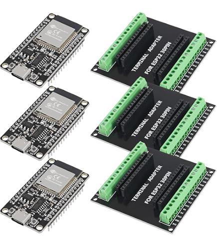 Carte Développement ESP32 CP2012 USB-C WiFi + Bluetooth Dual Core - 38 Broches - Type-C - STA/AP/STA+AP - 3 Pièces