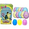 Easter Egg Hunt Filled Plastic Eggs- 10 Pack of 1 Oz Colorful Kids Doh- Play & Mold to Fun Dough Shapes -Candy Alternative for Bunny Basket Stuffers, Pinata Toys, Kids Party Favors- Non-Toxic, Ages 2+