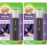 Scotch-Brite Retractable Lint Rollers 2-Pack, Portable Travel-Size Lint Removers for Pet Hair on Clothes, Furniture &amp; Car, 3 in x 8.5 in Mini Rollers, 30 Sticky Sheets Each