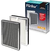 Flintar MA25 Replacement Filter, Compatible with MA-25 Air Purifier, H13 Grade 3-in-1 Air and Activated Carbon Filter Set, 2-Pack