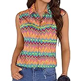 COUXILY Wrinkle-Free & Non-Iron Women's Sleeveless Button Down Shirts Blouses with Mulberry Silk Tank Casual Work Tops
