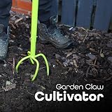 DIVCHI Twist Tiller Manual Garden Claw Cultivator with Removable Big Claw view 2
