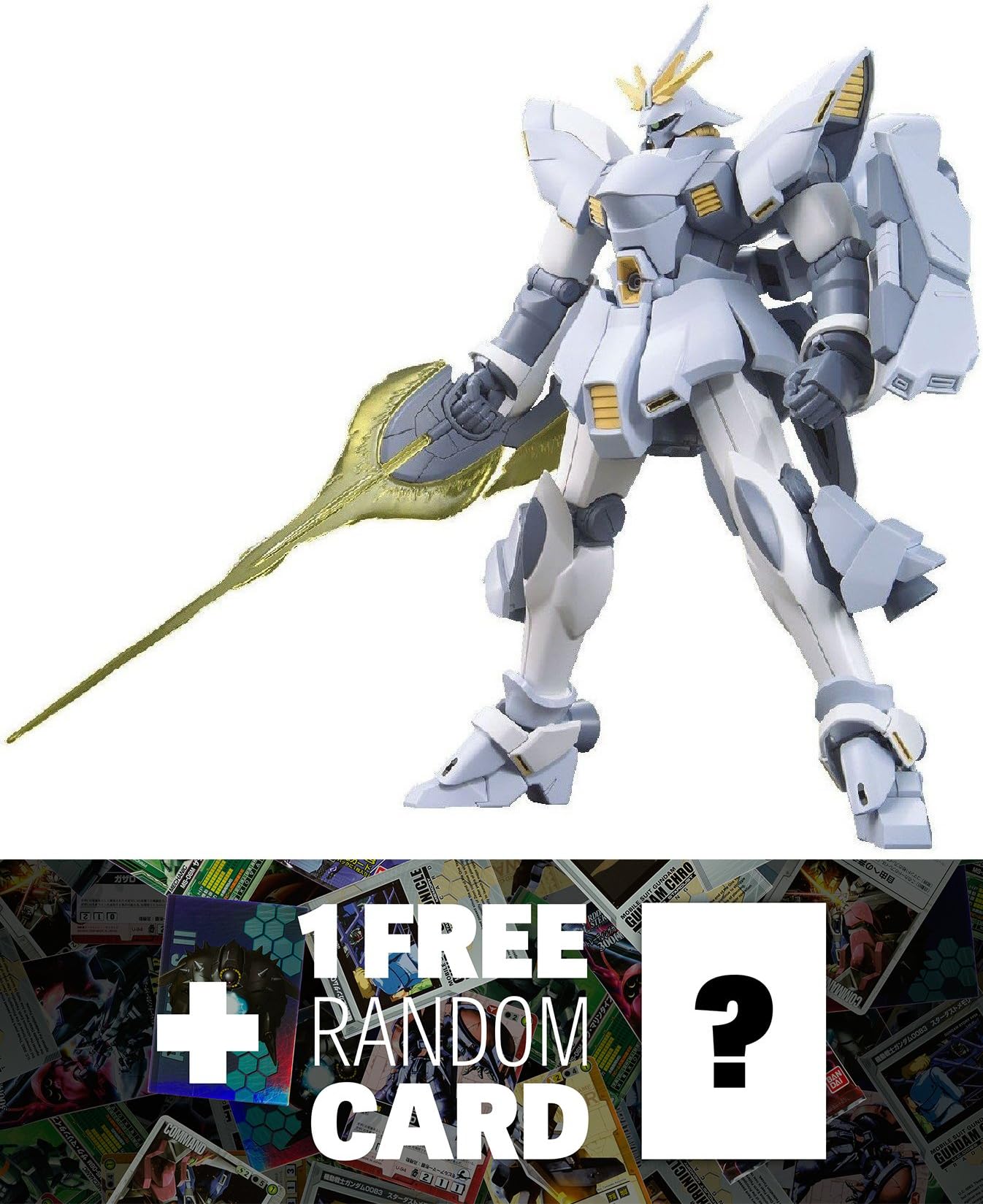 AC-01 Miss Sazabi: Gundam Builder Fighters High Grade 1/144 Model Kit + 1 FREE Official Gundam Japanese Trading Card Bundle (HGBF #012)
