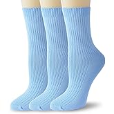 TZYDMN Women's Super Soft Casual Socks Combed Crew Socks Ankle Socks 3 Pairs
