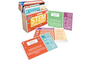 Carson Dellosa Stem Challenges Learning Cards Kit, 30 Science Projects, Stem Kits for Kids Ages 8-12, Science Experiments, Hands-On Activities for Homeschool or Classroom, Grades 2-5