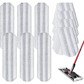10 Pack H2prO Mop Pads,Compatible with O Cedar H2prO Flat Mop System Universal Mop Pads Mop Head Refills Washable Wet Mop,Replacment for Vileda H2prO Size Mops 15.94'' x 4.33''