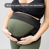 BABYGO 4 in 1 Pregnancy Support Belt with 40 Page Book Black view 9