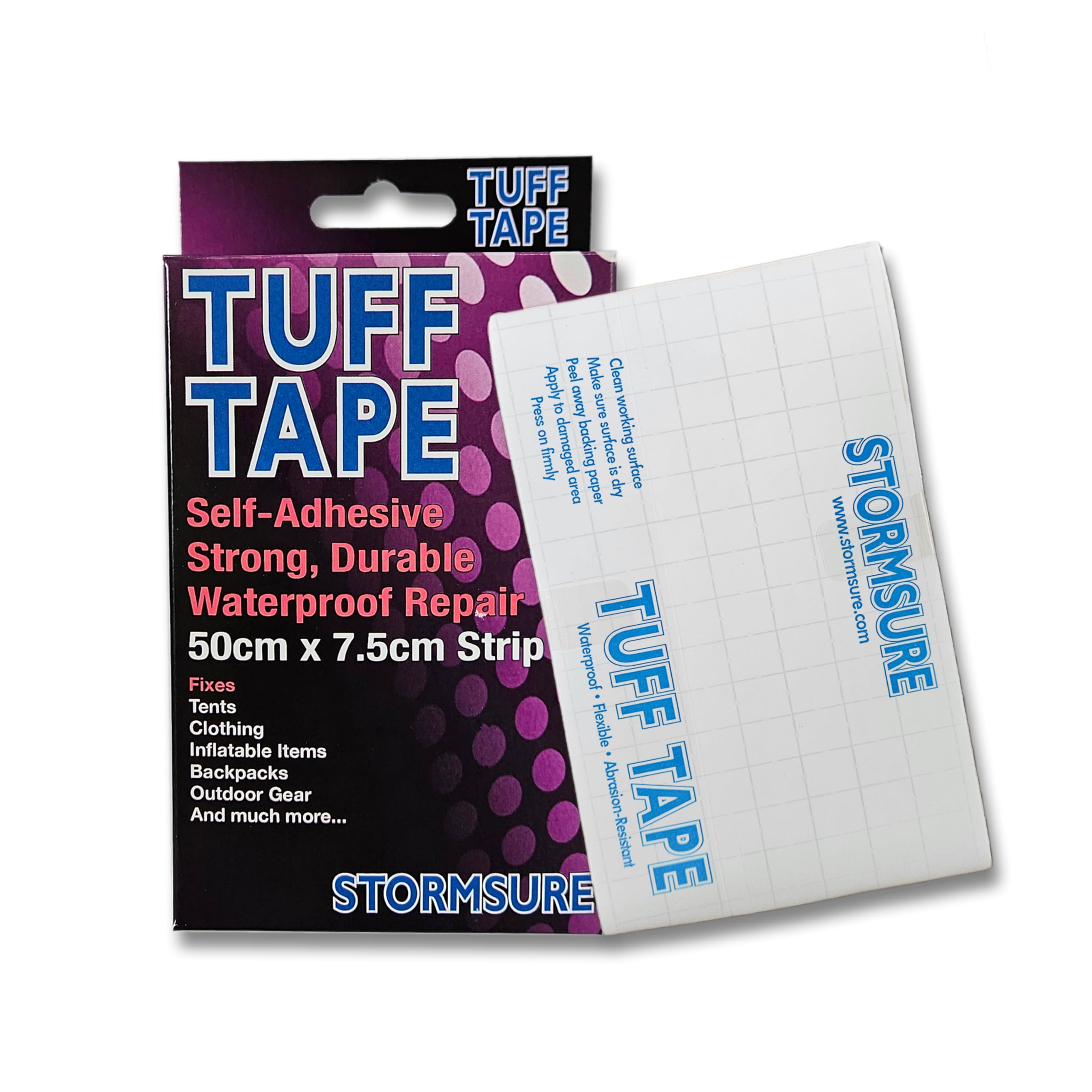 TUFF Tape Stormsure Repair 0.5m - Outdoor Clothing Repairs, Self-Adhesive, Waterproof, Flexible Patches