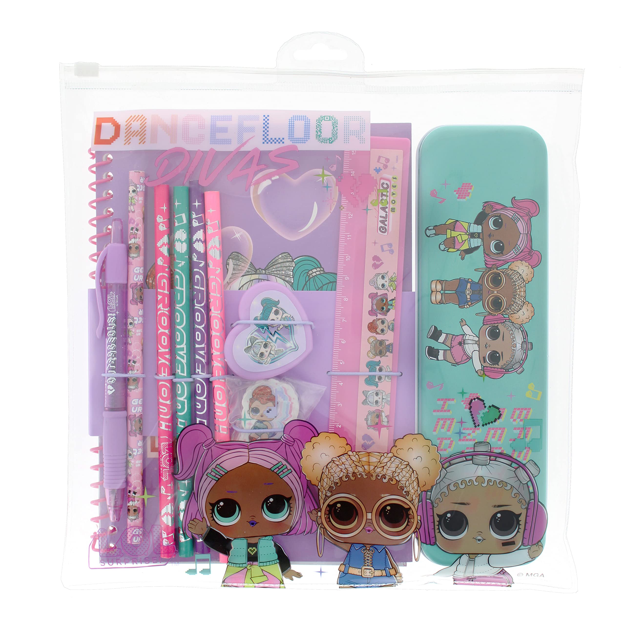 Blueprint Collections LOL Surprise Bumper Stationery Set | Large Colouring & School Supplies Set | LOL Dolls Gifts & Stationery