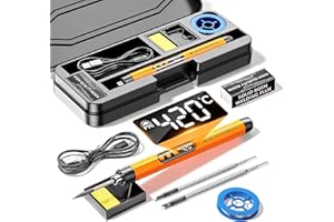Cordless USB Rechargeable Soldering Iron Kit Digital Adjustable Temperature Display Heating Portable Tool Set with Tips Stand