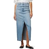 Joe's Womens The Eva High Rise Maxi Denim Skirt with Front Slit