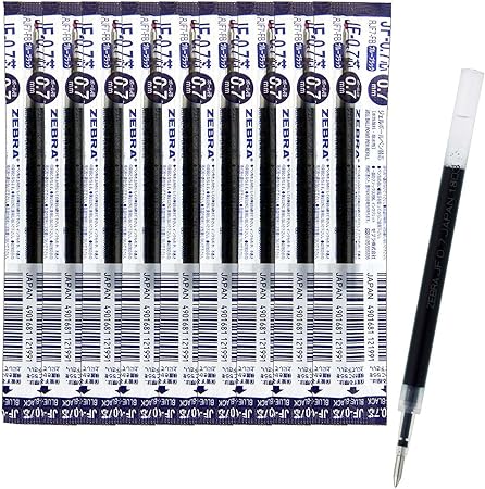 Amazon ゼブラ ジェルボールペン替芯 サラサ Jf 0 7芯 ブルーブラック 10本 B Rjf7 Fb 詰め替えインク 文房具 オフィス用品