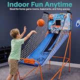 SereneLife Foldable Basketball Arcade Game with LED Scoreboard 203 cm view 2