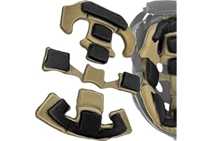 HANSTRONG GEAR Universal Tactical Airsoft Outdoor Combat Internal Replacement Memory Foam Pad Padding Inserts Protective Mat Kits Set Accessories Compatible for Fast/Mich/ACH/USMC/PASGT/EX Helmet