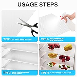 Login Life 12 Pcs Refrigerator Liners for Glass