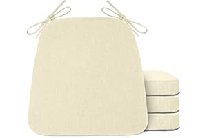 Flygulls Dining Room Chair Cushions Set of 4 Indoor Kitchen Chair Pads with Machine Washable Cover Non Slip Seat Cushion with