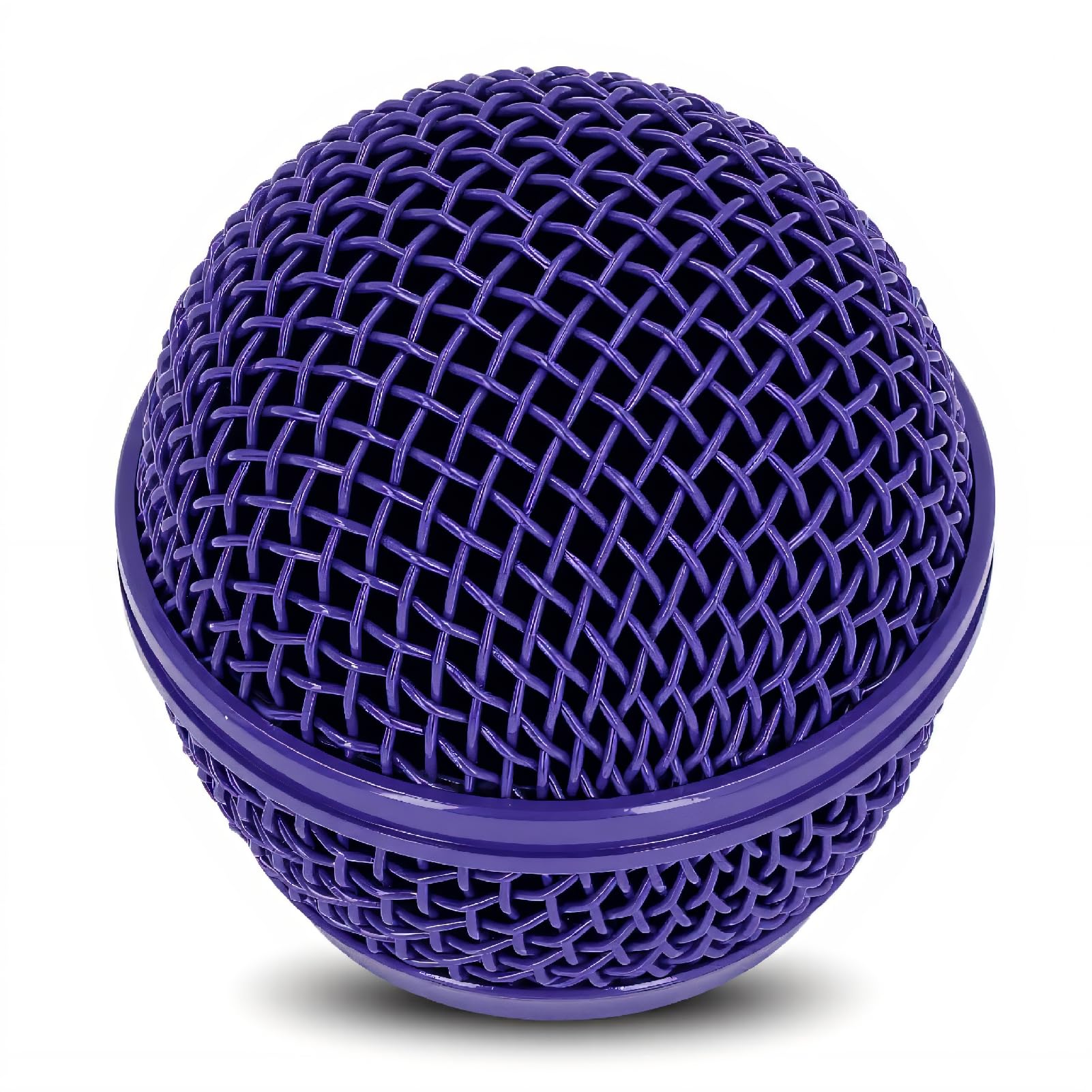 Microphone Head Replace, Mic Grille for SM58S, SM58LC, BETA58, BETA58A, SA M30, SV100, UT2, PGX24 SLX4, Steel Mesh Replacement Heads with Inner Foam (Purple)
