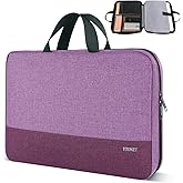 Ytonet Laptop Sleeve Case 15.6 Inch, Slim Water Resistant TSA Carrying Case with Handle, Protective Laptop Cover Compatible with HP Dell Lenovo Asus Notebooks, Gift for Women, Purple