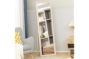 HOMCOM 64" x 21" Full Length Mirror, Standing, Wall-Mounted or Leaning Against Wall, Rectangular Full Body Mirror with Frame 