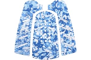 3pcs EVA Surfboard Deck Traction Pad, Non Slip Grip Mat with Double Diamond Pattern and Center Hole, EVA Surf Traction Pad fo