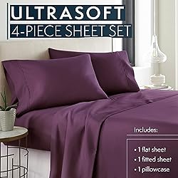 HC COLLECTION Bed Sheets Set King with 2