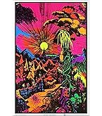 Amazon.com: Swirls Blacklight Poster Classic Retro Trippy Flocked